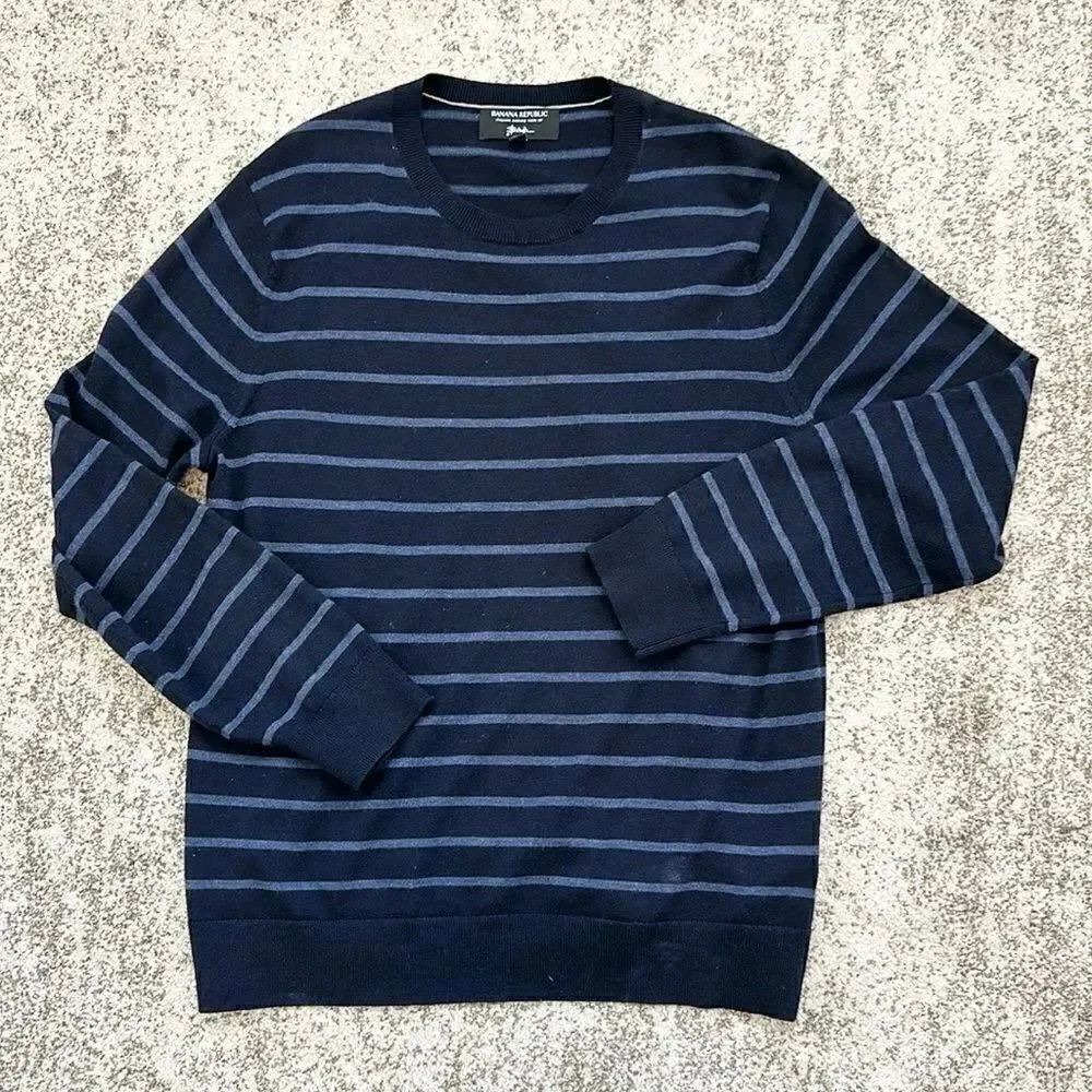 Banana Republic Cento Italian Baruffa Merino Wool Sweater L